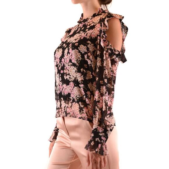 Twinset Floral Ruffle Cold Shoulder Top Women multicolor Blouses